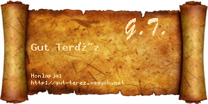 Gut Teréz névjegykártya